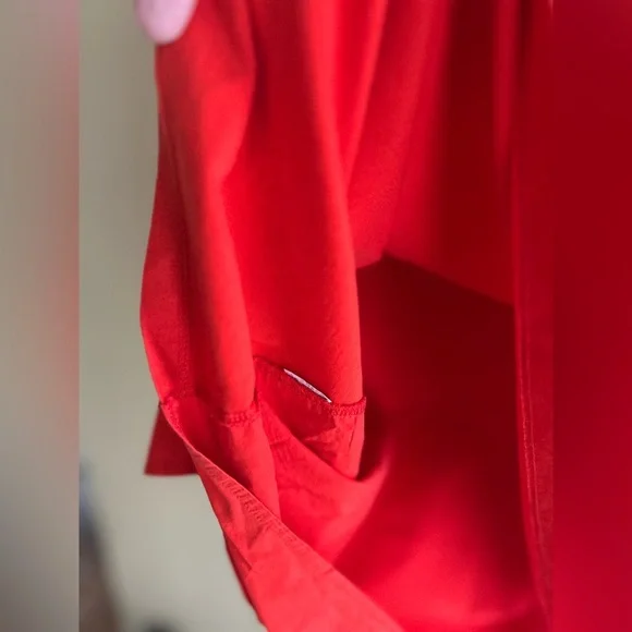 Zara Vibrant Red Ruffle Tunic - Picture 9 of 10